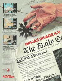 Last Ninja 2 Commodore 64 US box art
